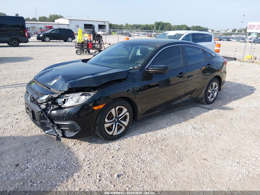 2017 Honda Civic, Front End, IAAI, VIN 19XFC2F5XHE031744 — photo 2