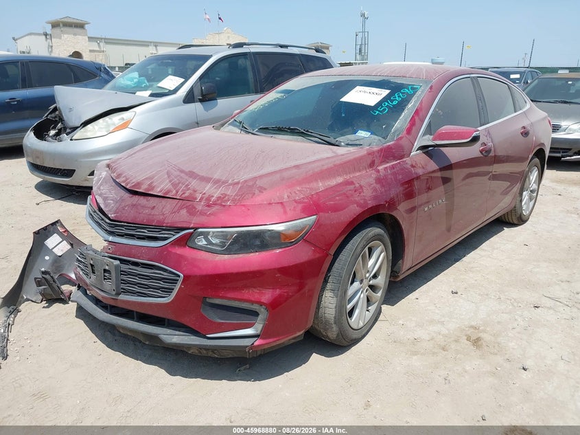 2018 Chevrolet Malibu, Удар спереду, IAAI, VIN 1G1ZD5ST5JF147793 — фото 2
