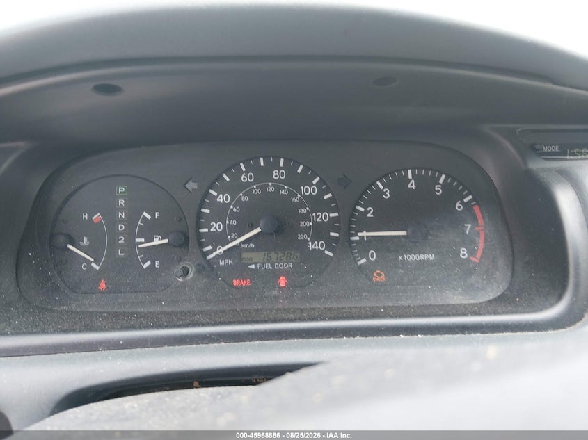 TOYOTA CAMRY 2000 VIN 4T1BG22K6YU969316