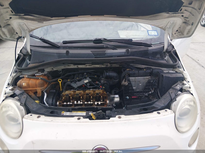 FIAT 500 2012 VIN 3C3CFFBR7CT116639
