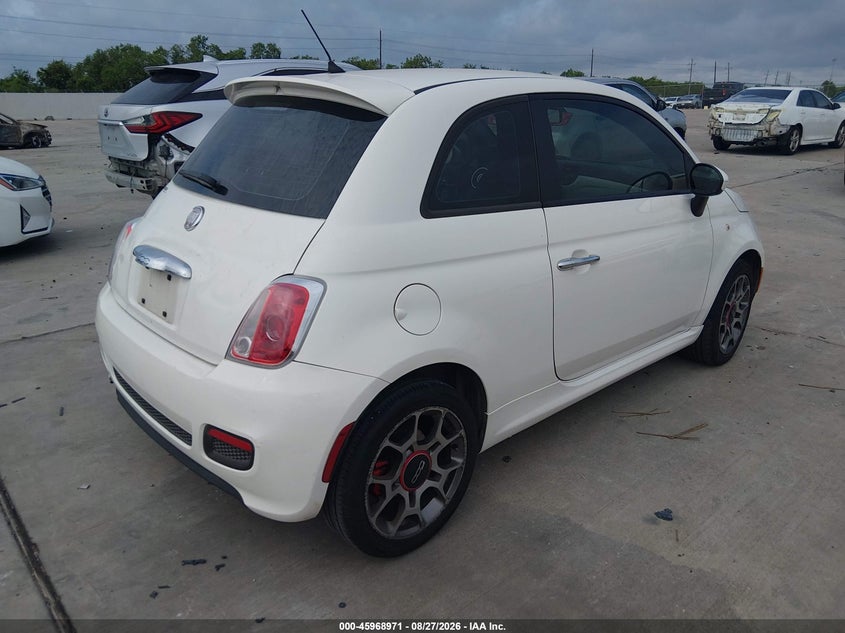 Vin: 3c3cffbr7ct116639, lot: 46468190, fiat 500 sport 20124