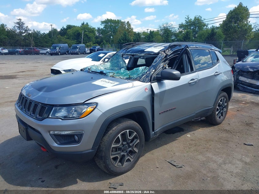 2021 Jeep Compass, Стихия, IAAI, VIN 3C4NJDDB6MT571698 — фото 2