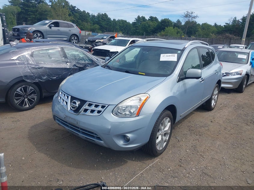 Vin: jn8as5mv6cw380565, lot: 46468217, nissan rogue sv w/sl pkg 20122