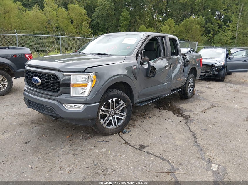 2021 Ford F-150, Лівий бік, IAAI, VIN 1FTFW1E59MFA45850 — фото 2