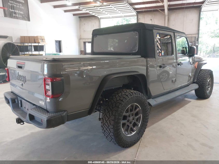Vin: 1c6hjtfg8ml572080, lot: 46468364, jeep gladiator overland 4x4 20214