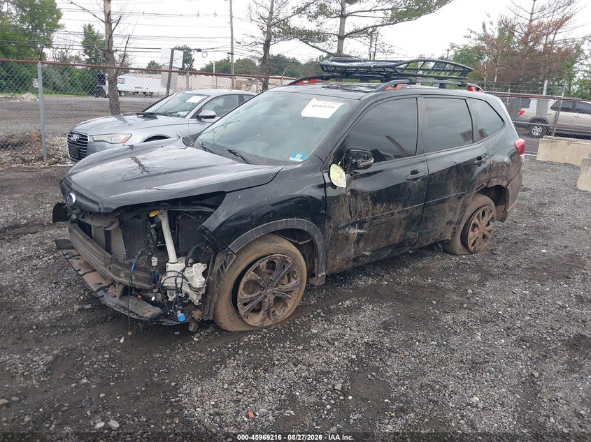 2020 Subaru Forester, Левый бок, IAAI, VIN JF2SKAMC9LH496985 — фото 2