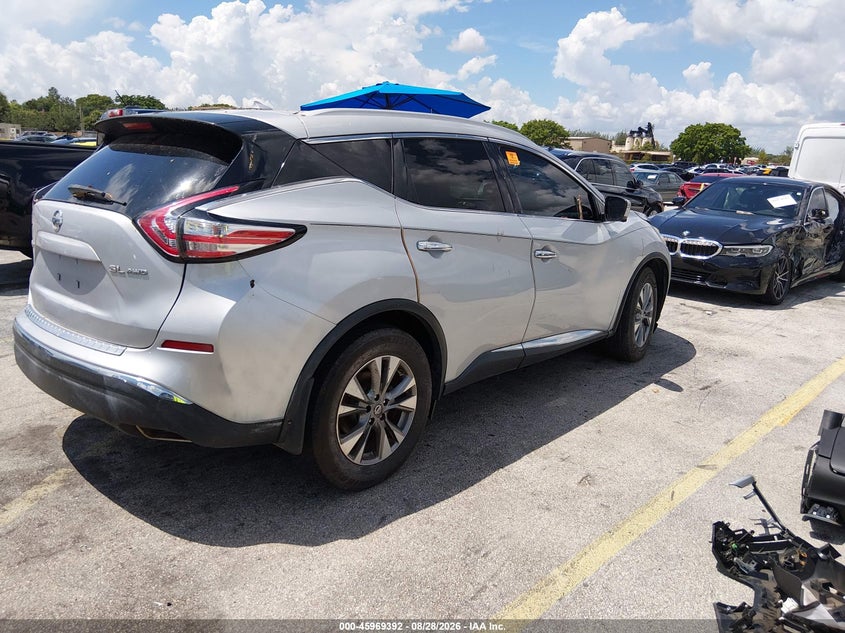 NISSAN MURANO 2016 VIN 5N1AZ2MH6GN116978