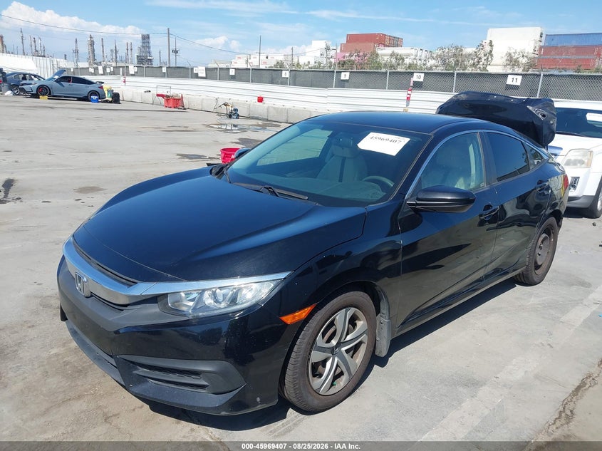 2016 Honda Civic, Удар сзади, IAAI, VIN 2HGFC2F52GH524452 — фото 2