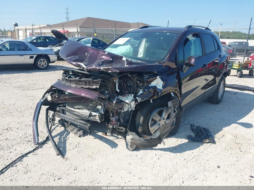 Vin: kl7cjpsb7mb304564, lot: 46468662, chevrolet trax awd lt 20212