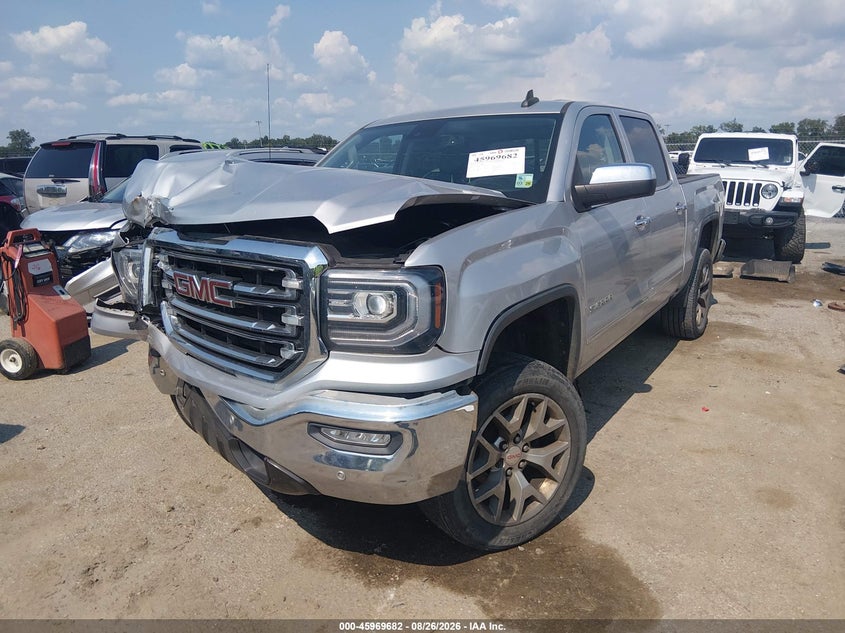 2018 GMC Sierra, Удар спереди, IAAI, VIN 3GTP1NEC7JG634396 — фото 2