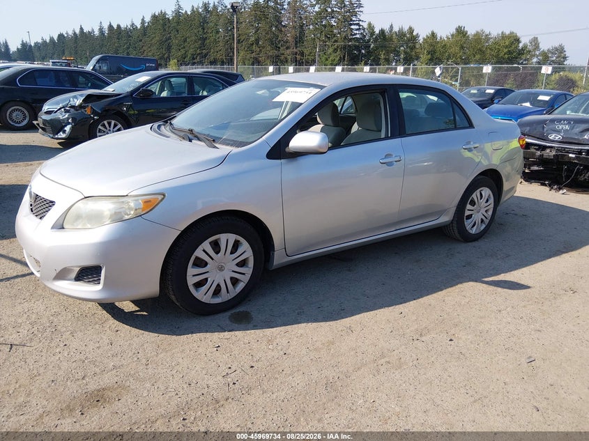 2009 Toyota Corolla, Normal Wear & Tear, IAAI, VIN 2T1BU40E29C109224 — photo 2