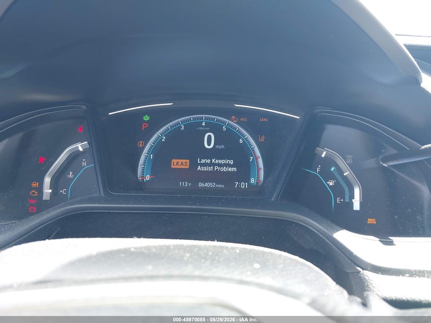 2019 HONDA CIVIC SEDAN 2.0L I-4 DOHC, VVT, REGULAR , 158HP