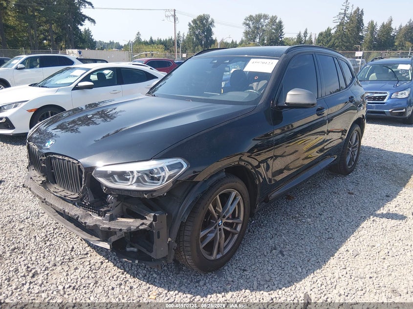 2020 BMW X3, Front End, IAAI, VIN 5UXTY9C04L9B72216 — photo 2