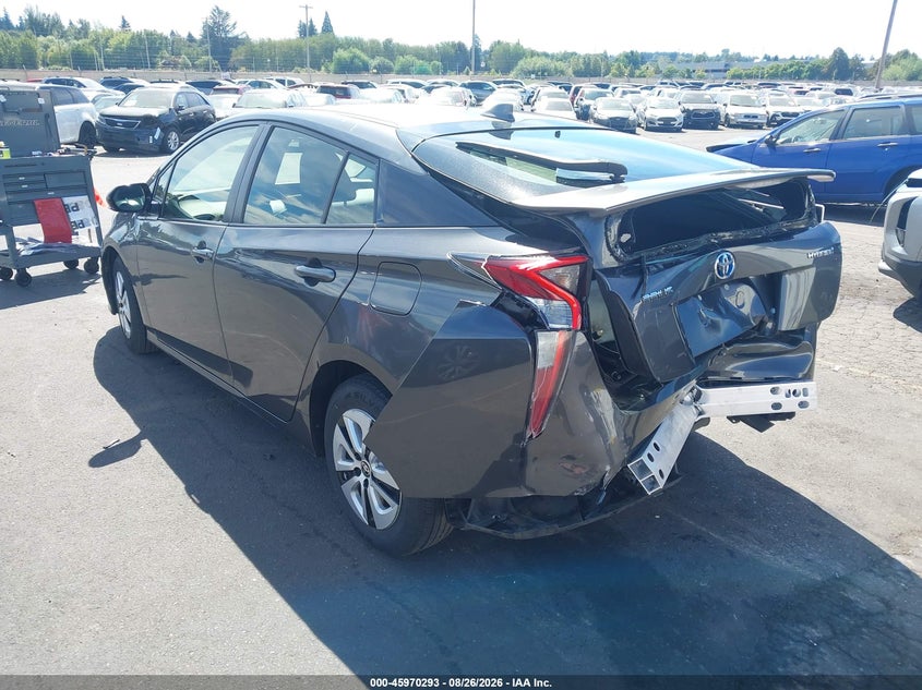Vin: jtdkarfu5g3001917, lot: 46469512, toyota prius three 20163
