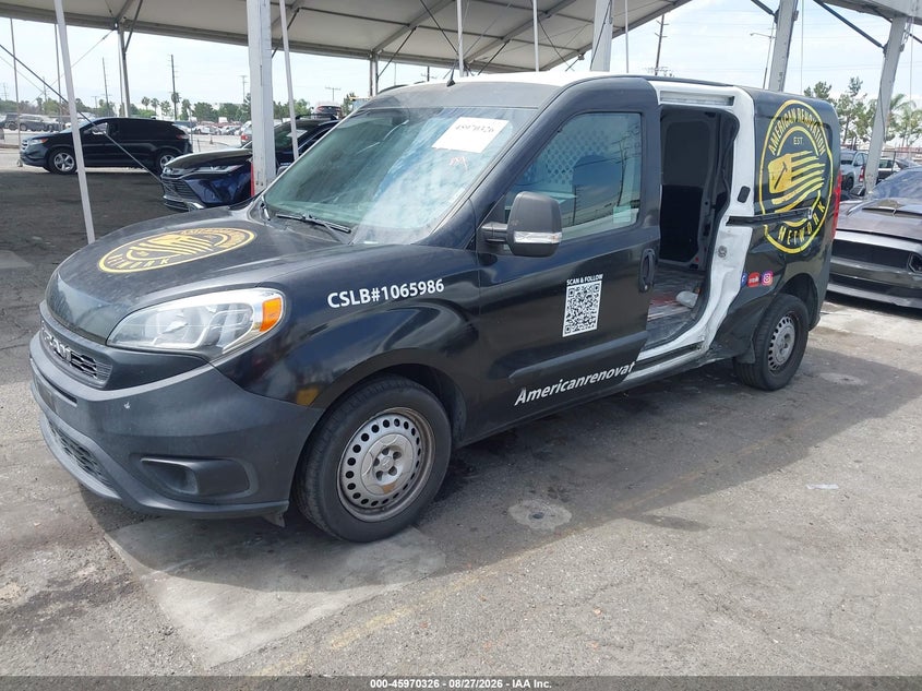 Vin: zfbhrfab5l6s31136, lot: 46469545, ram promaster city tradesman 20202