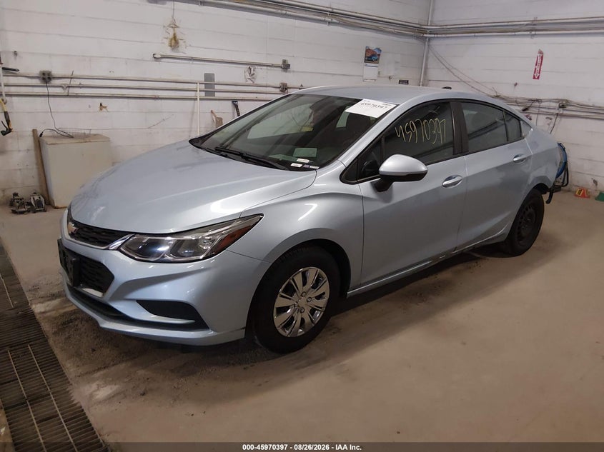 2017 Chevrolet Cruze Ls Auto, Rear, IAAI, VIN 1G1BC5SMXH7157477 — photo 2