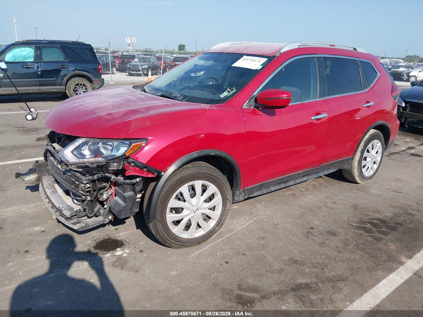 2017 Nissan Rogue, Front End, IAAI, VIN JN8AT2MT7HW137039 — photo 2