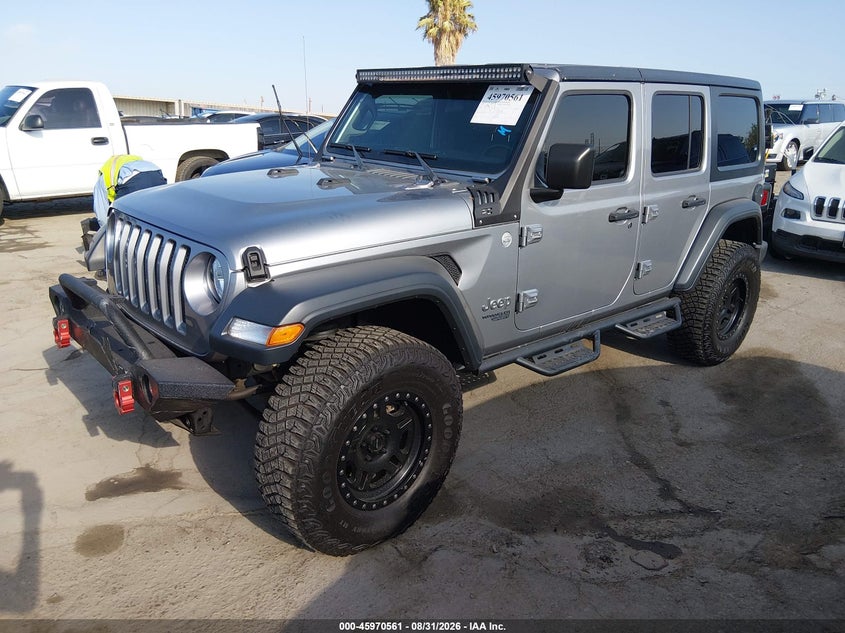 2019 Jeep Wrangler, Удар спереду, IAAI, VIN 1C4HJXDN2KW593374 — фото 2