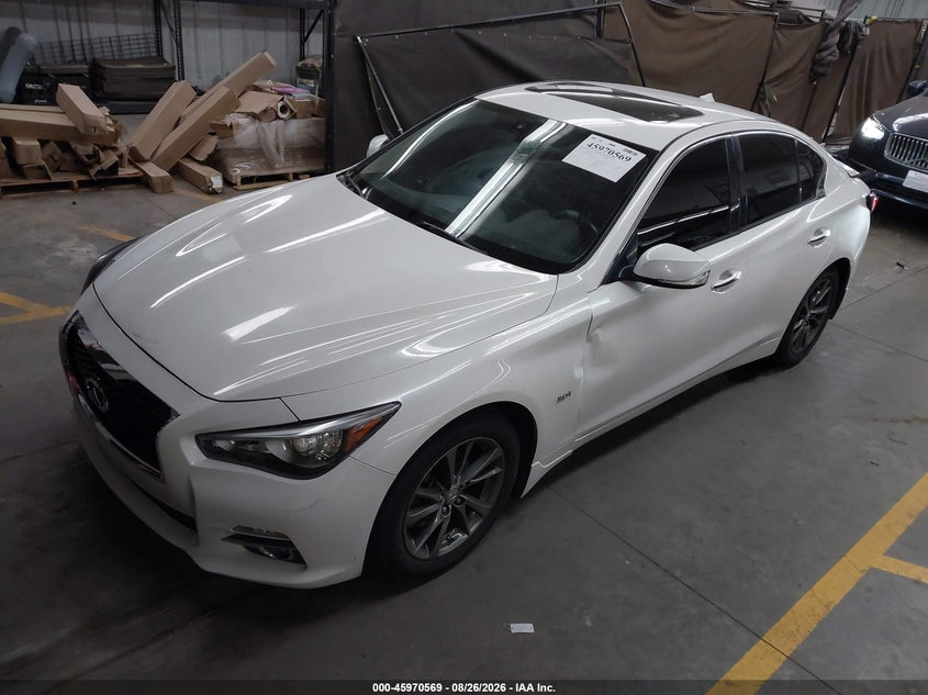 2017 Infiniti Q50, Rear, IAAI, VIN JN1EV7AP8HM742553 — photo 2
