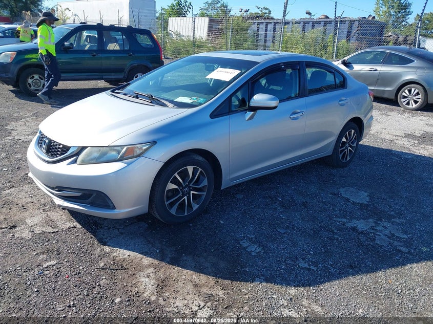 2015 Honda Civic, Обычный износ, IAAI, VIN 2HGFB2F80FH508360 — фото 2