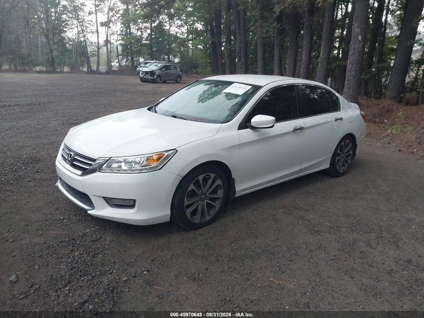 2013 Honda Accord, Затопление, IAAI, VIN 1HGCR2F55DA231138 — фото 2