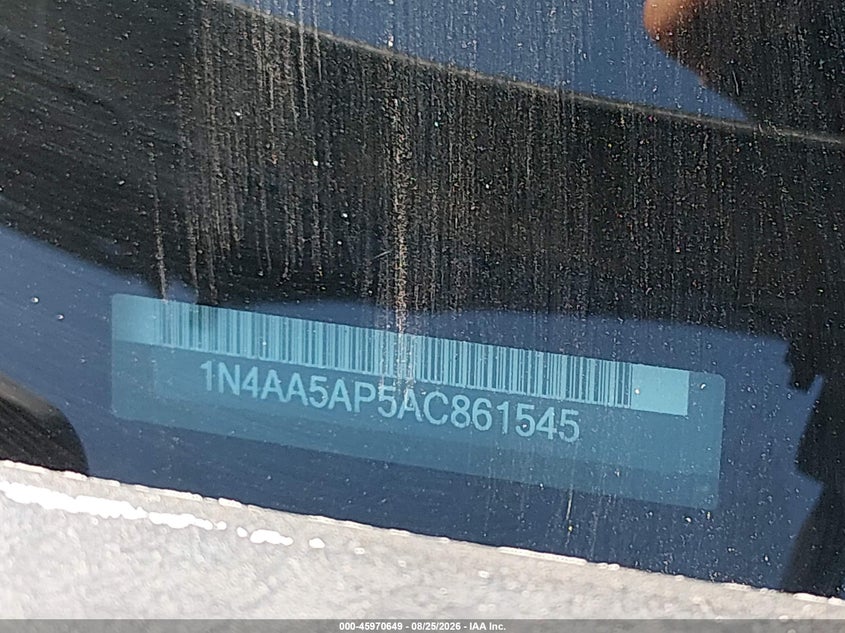 NISSAN MAXIMA 2010 VIN 1N4AA5AP5AC861545