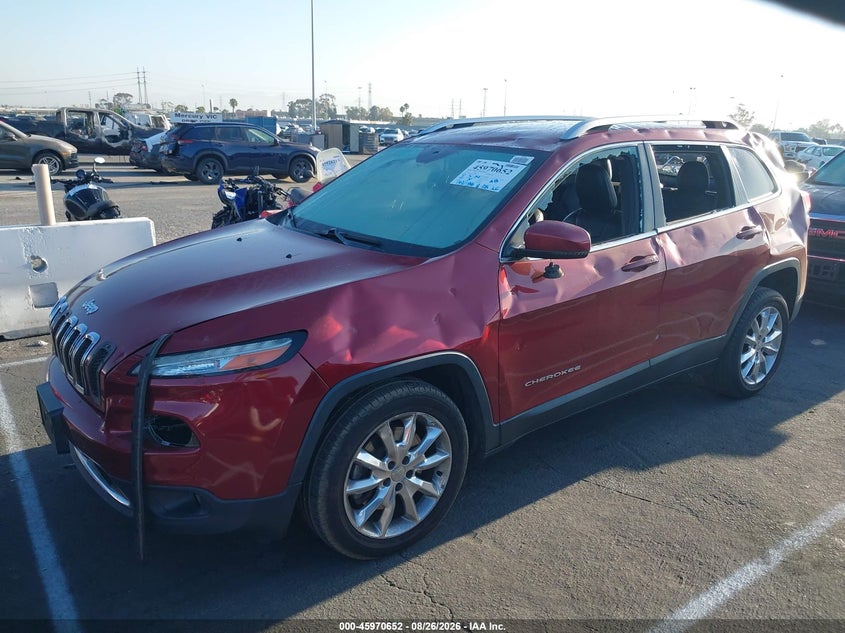 2016 Jeep Cherokee, Вандализм, IAAI, VIN 1C4PJLDB2GW229358 — фото 2