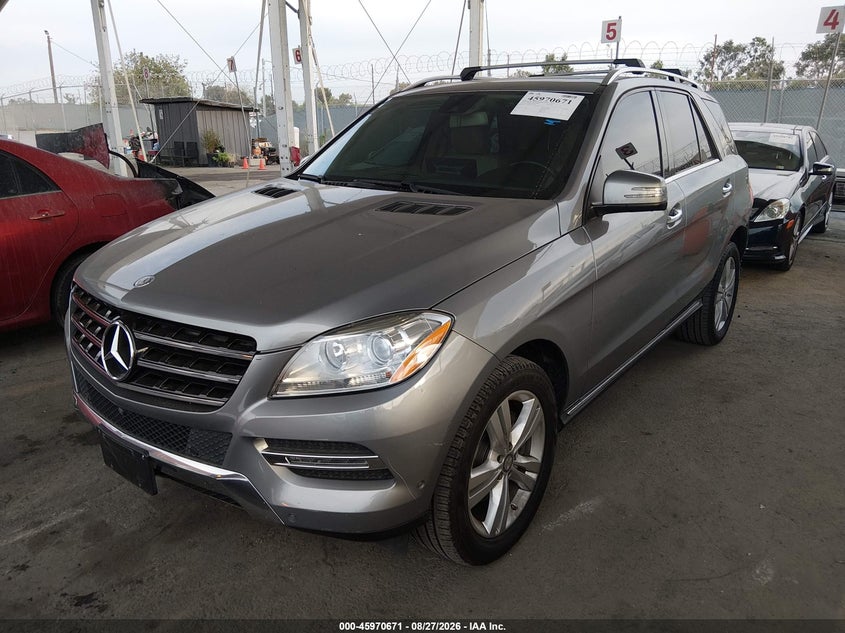 2014 Mercedes-Benz Ml 350 4Matic, Rear, IAAI, VIN 4JGDA5HB6EA427746 — photo 2