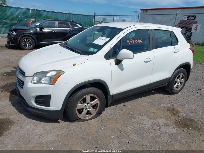 2016 Chevrolet Trax, Обычный износ, IAAI, VIN 3GNCJNSB0GL272588 — фото 2