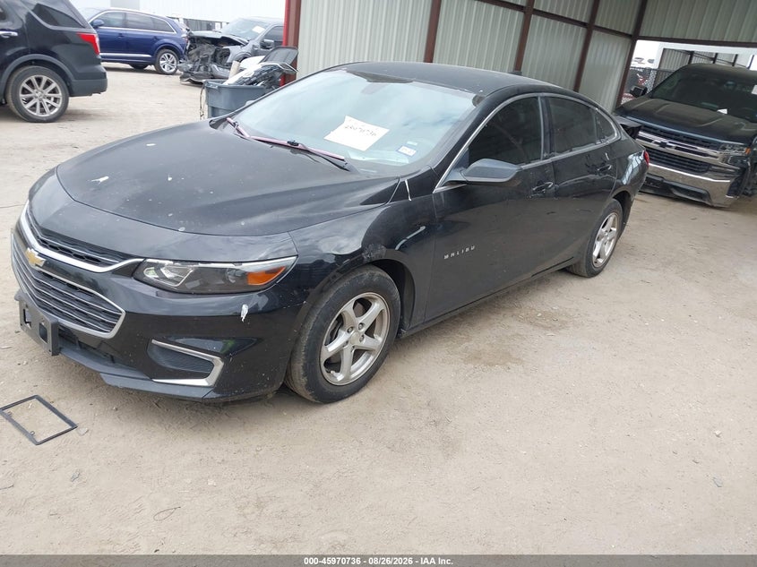 2017 Chevrolet Malibu, Удар ззаду, IAAI, VIN 1G1ZB5ST3HF271786 — фото 2