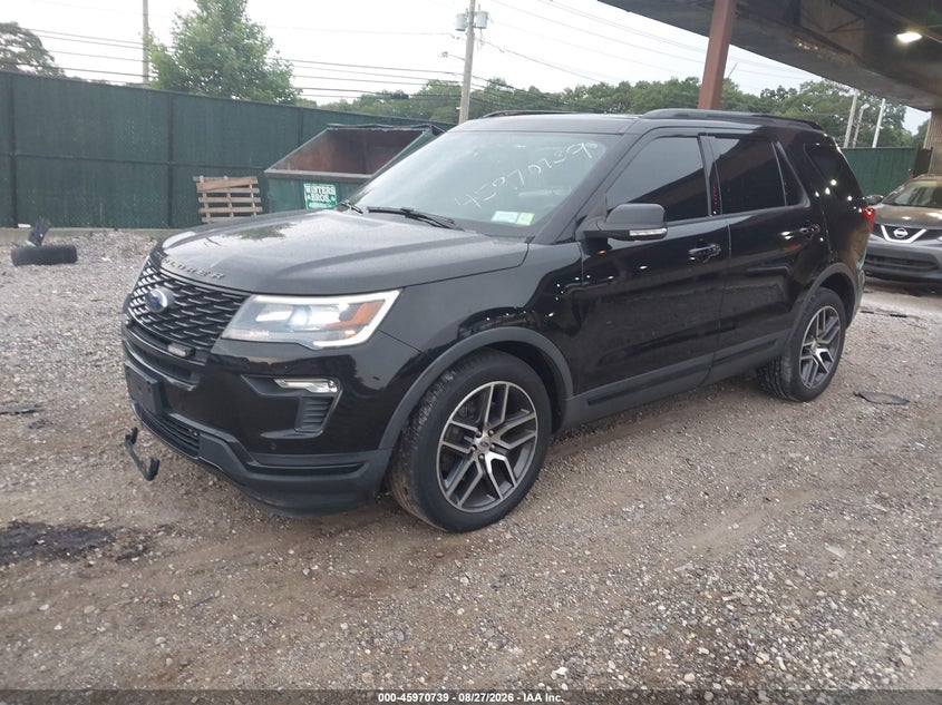 2019 Ford Explorer, Right Side, IAAI, VIN 1FM5K8GT7KGA35090 — photo 2