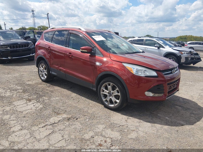 Vin: 1fmcu9j99eub95384, lot: 46469961, ford escape titanium 20141