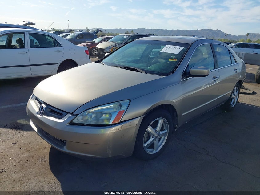 2003 Honda Accord, Удар ззаду, IAAI, VIN 1HGCM56643A111001 — фото 2