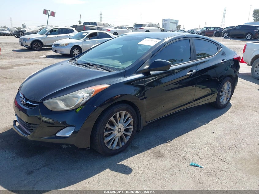 2013 Hyundai Elantra Gls, Обычный износ, IAAI, VIN KMHDH4AE6DU556822 — фото 2