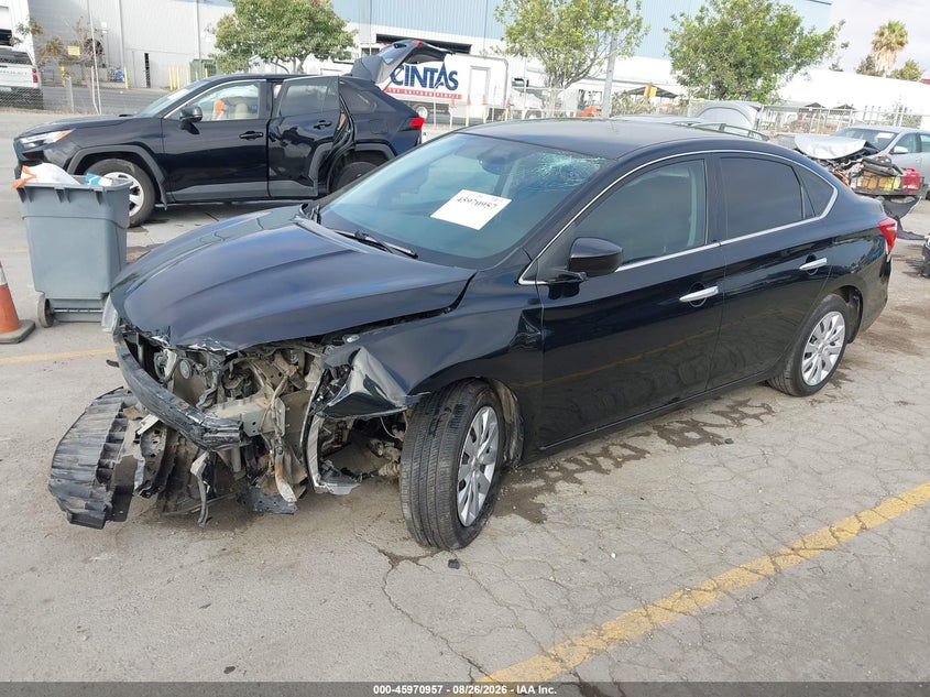 2017 Nissan Sentra, Удар спереду, IAAI, VIN 3N1AB7AP6HY285049 — фото 2