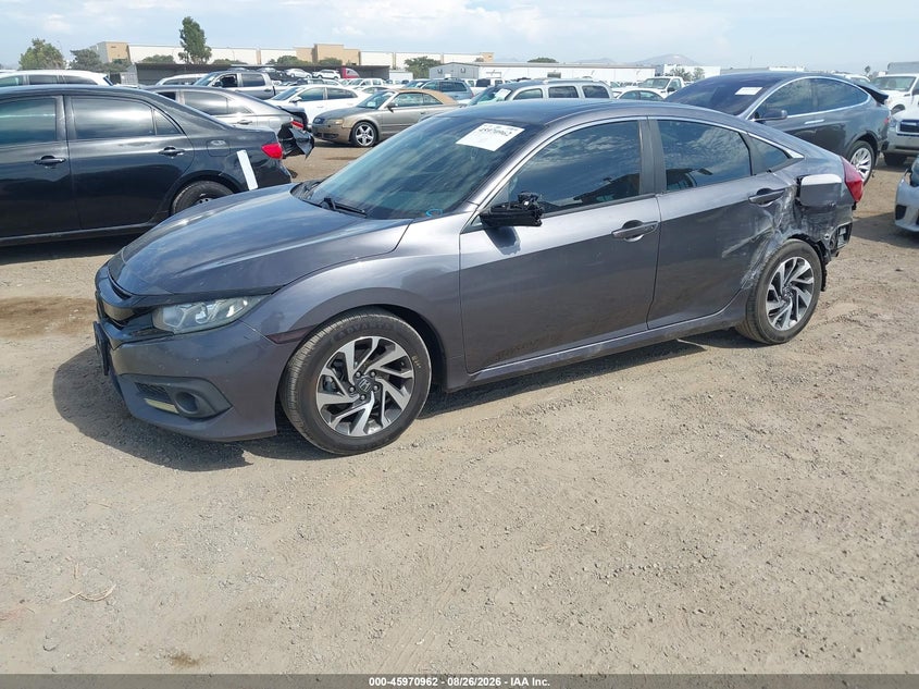 2016 Honda Civic, Левый зад, IAAI, VIN 2HGFC2F79GH553495 — фото 2