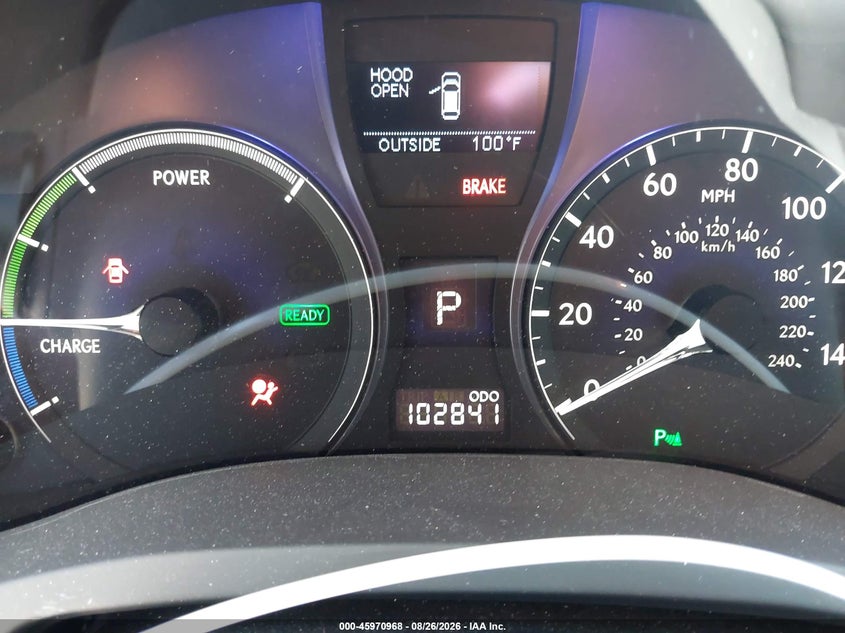 LEXUS RX 450H 2011 VIN JTJBC1BA6B2037800