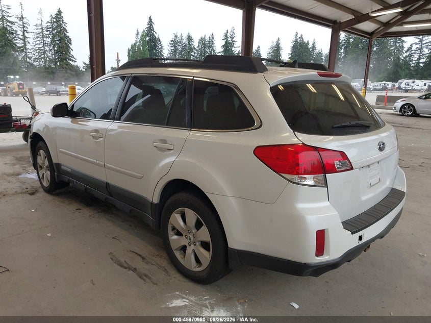 2011 SUBARU OUTBACK SPORT UTILITY VEHICLE 3.6L H-6 DOHC, VVT, REGULAR , 256HP