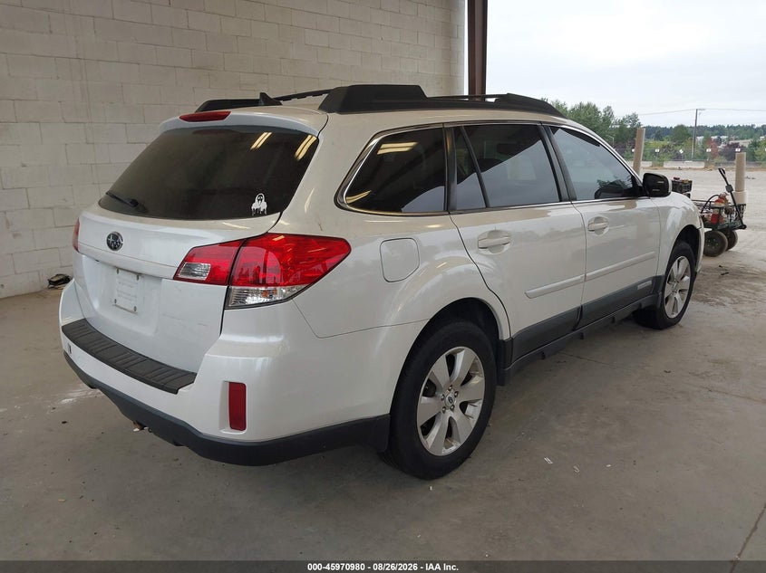 2011 SUBARU OUTBACK SPORT UTILITY VEHICLE 3.6L H-6 DOHC, VVT, REGULAR , 256HP