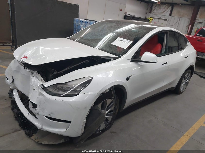 2023 Tesla Model Y, Front End, IAAI, VIN 7SAYGDEE8PA098569 — photo 2