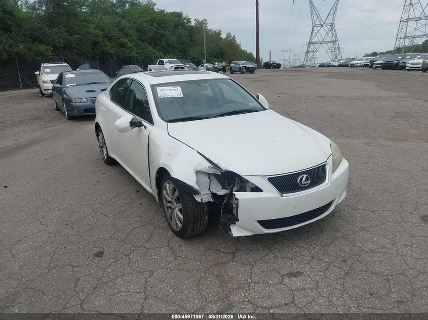 2008 LEXUS IS SEDAN 2.5L V-6 DI, DOHC, VVT, 204HP