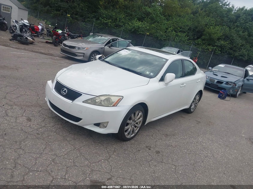 2008 LEXUS IS SEDAN 2.5L V-6 DI, DOHC, VVT, 204HP