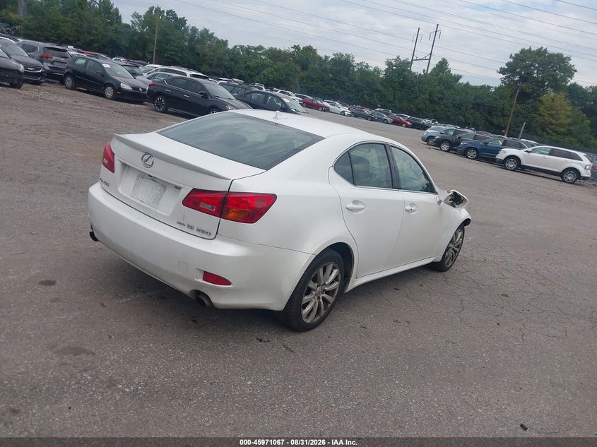 2008 LEXUS IS SEDAN 2.5L V-6 DI, DOHC, VVT, 204HP