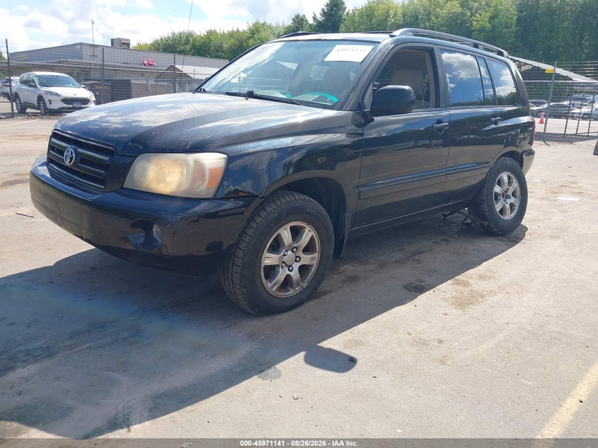 2004 TOYOTA HIGHLANDER SPORT UTILITY VEHICLE 3.3L V-6 DOHC, VVT, REGULAR , 230HP