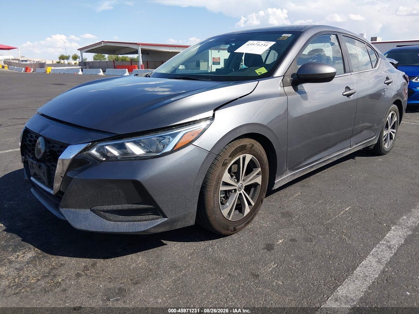 2022 Nissan Sentra Sv Xtronic Cvt, Удар сзади, IAAI, VIN 3N1AB8CV5NY269826 — фото 2