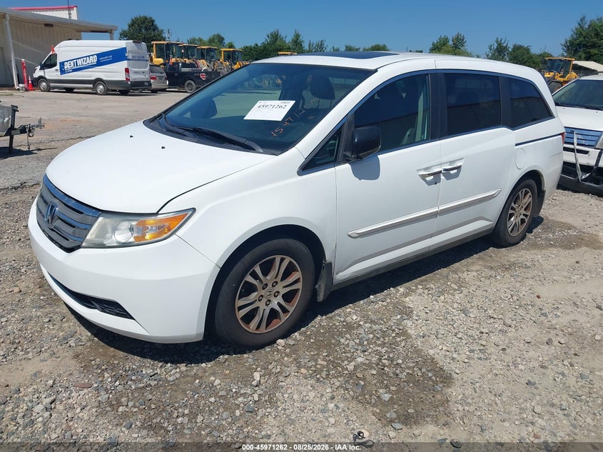 Vin: 5fnrl5h64cb111113, lot: 46470502, honda odyssey ex-l 20122