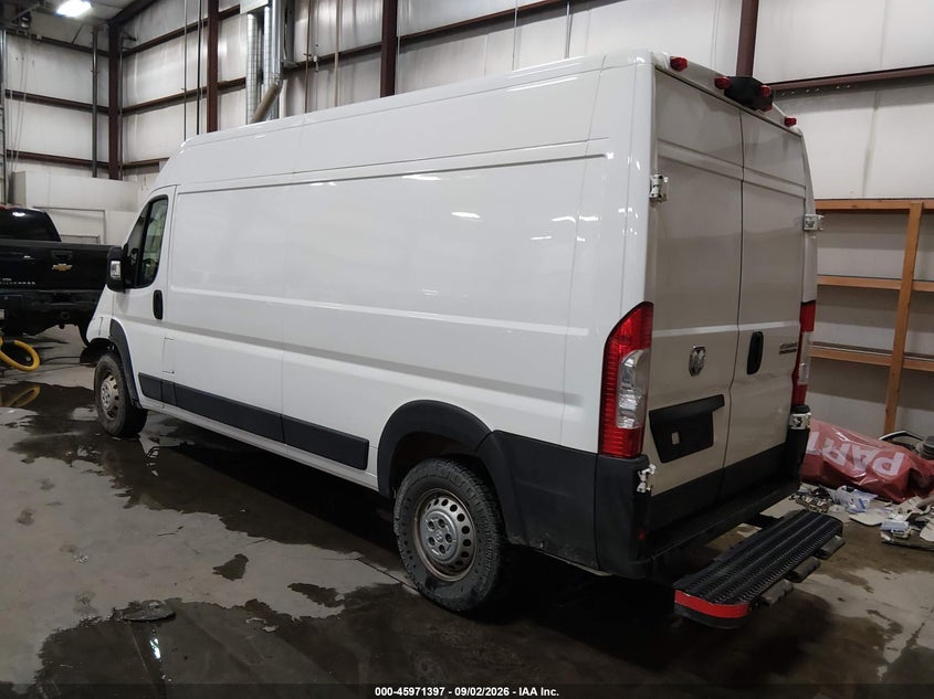Vin: 3c6lrvdg6re119884, lot: 46470637, ram promaster 2500 tradesman high roof 159 wb w/pass seat 20243