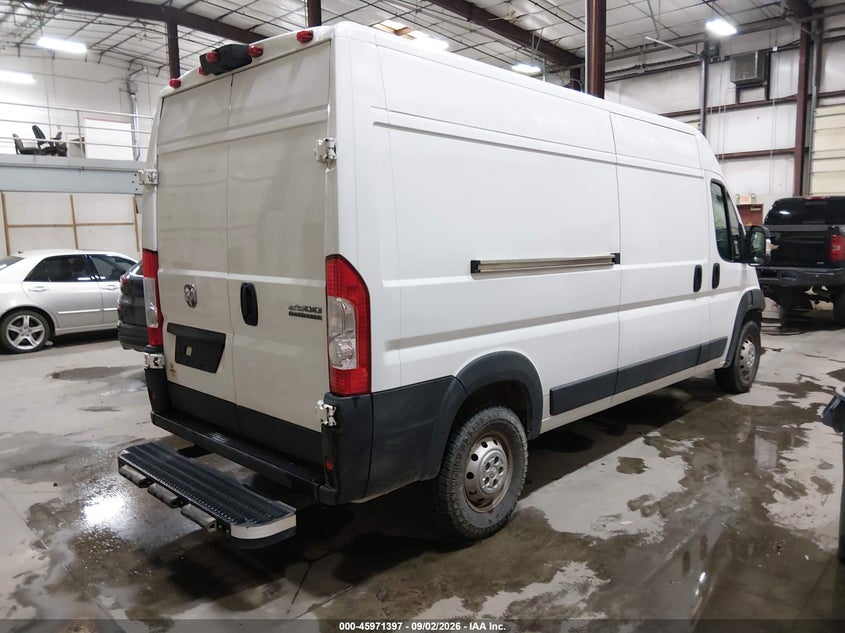 Vin: 3c6lrvdg6re119884, lot: 46470637, ram promaster 2500 tradesman high roof 159 wb w/pass seat 20244