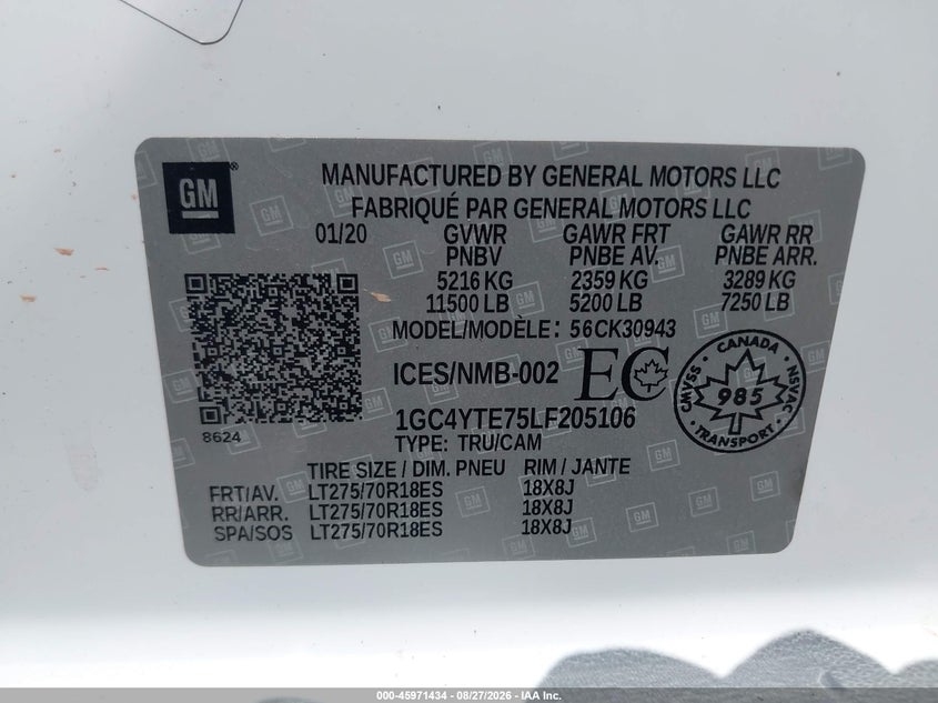 2020 CHEVROLET SILVERADO 3500HD auction photo 8