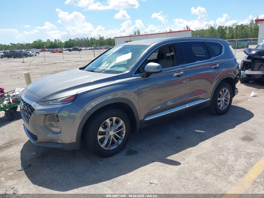 2019 Hyundai Santa Fe, Удар ззаду, IAAI, VIN 5NMS33AD4KH126710 — фото 2